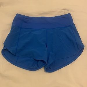 blue speed up shorts 4”